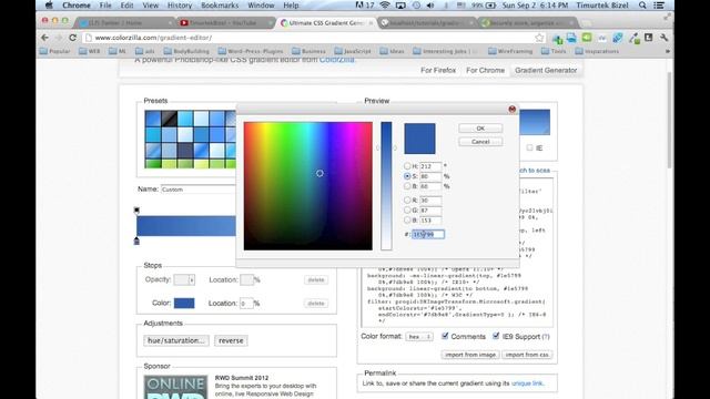 Ultimate CSS3 Gradient Tool