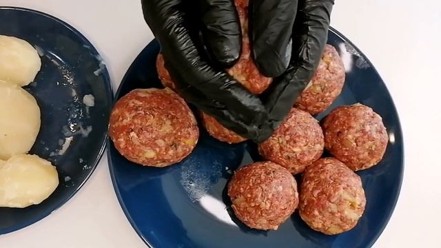 Картошка и фарш  прекрасное сочетание Вкусные Тефтели без риса