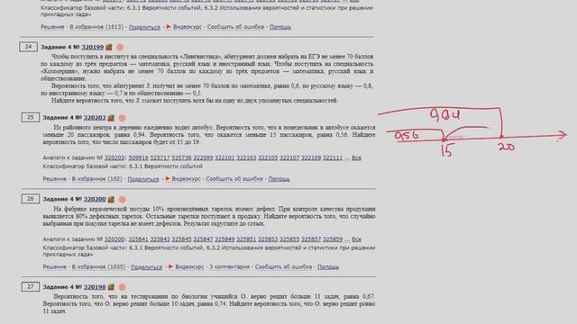 ЕГЭ математика Задание 4 #320203