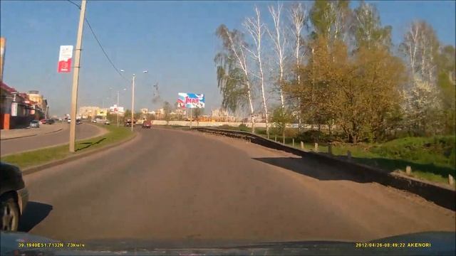 Видеорегистратор Акенори сообщает о камерах скорости