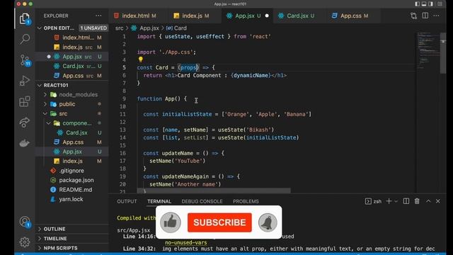 Learn React JS in 2 Hours | Everything you need to know | React Tutorial for Beginner | Crash cours