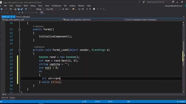 C# How to developed Captcha Code Validation in C#
