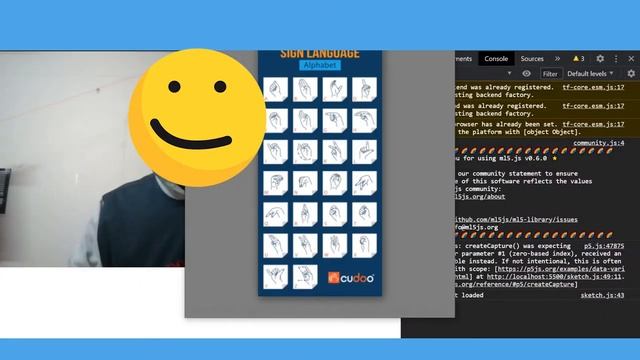 Website for Sign Language Recognition + Face Reveal !!