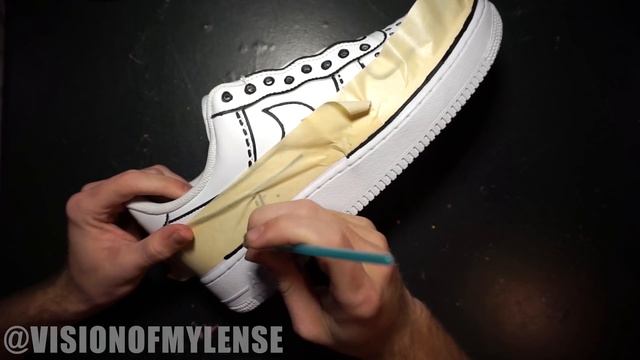 CARTOON AIR FORCE 1 CUSTOM! | "DoodleBob 1's" | Jordan Vincent смотреть онлайн