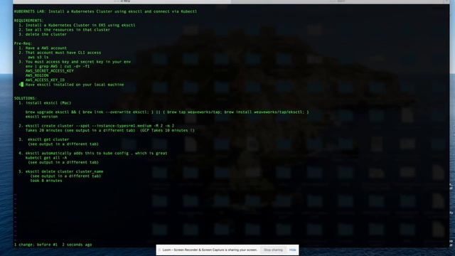 Kubernetes LAB 30: How to create a Cluster on AWS EKS using eksctl & verify with kubectl Part 1 of смотреть онлайн