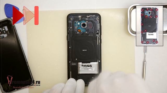 How to disassemble ? Samsung Galaxy S8 Plus SM-G955 Take apart Tutorial смотреть онлайн