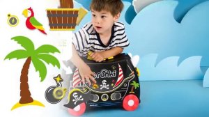 Детский чемодан-каталка "Педро Пират", Trunki, Игроландия, арт. 0312-GB01