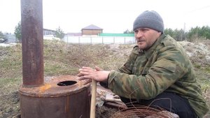 Многофункциональная печь из двухсотлитровой бочки
