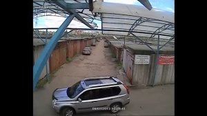 Пример наружного видеонаблюдение - гаражный кооператив