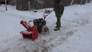Из мотоблока в снегоуборщик. Зимние развлечения.