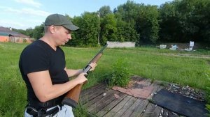 Проверка патрона КАЛАШНИКОВ-12к (дробь 1_3_5_7) на кучность с дистанции 25 метров.