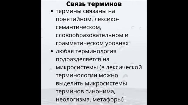 Слово. Значение слова. Термины. Терминология