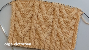 РЕЛЬЕФНЫЙ УЗОР СПИЦАМИ 127 Вязание Узоры спицами