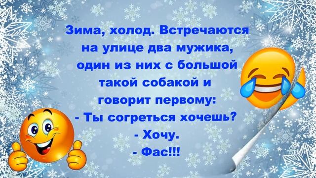 Анекдоты про зиму! №5 Хорошего настроения! Позитива Вам!!! смотреть онлайн