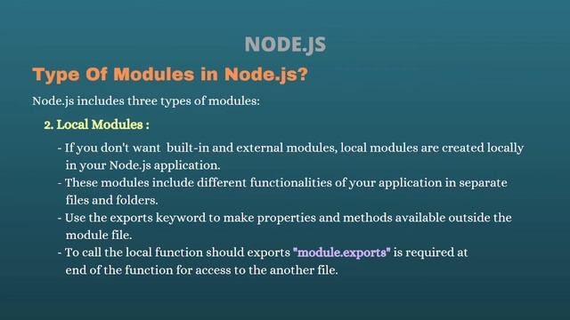 Node.js Tutorial for beginners | Types Of Module in Node.js  | In Odia | PART-17
