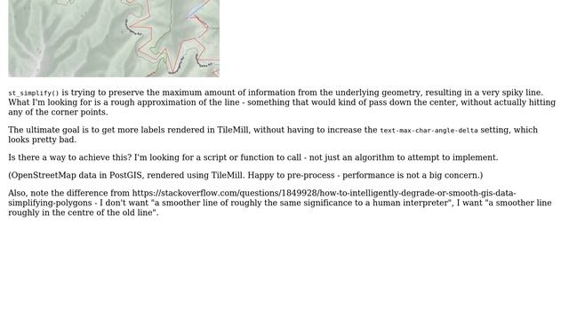 GIS: Smooth, not simplify, lines features in PostGIS смотреть онлайн