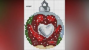 Новогодние узоры для вязания жаккарда и вышивки!!! СХЕМЫ часть -1❄❄❄