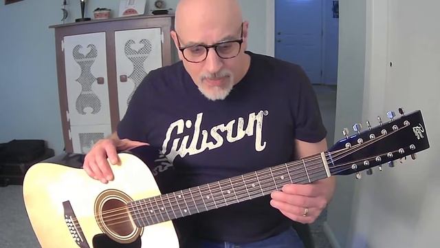 $85 12 String Acoustic Guitar! Rogue RA-090 смотреть онлайн