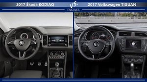 2017 Skoda Kodiaq vs 2017 Volkswagen Tiguan (technical comparison)