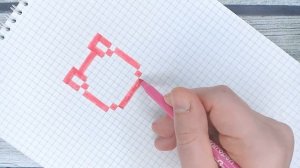 Маленькие рисунки животных по клеточкам / Как нарисовать свинку / Лайк АРТ