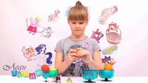 МОРОЖЕНОЕ Пластилин Play Doh Как Сделать Мороженое из Пластилина Пластилиновое мороженое