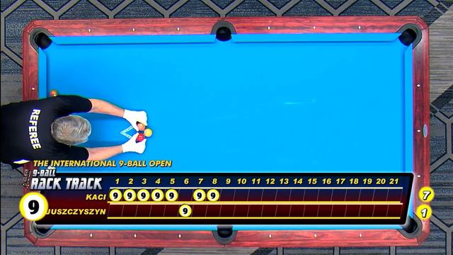 Konrad JUSZCZYSZYN vs. Eklent KACI: 2018 INTERNATIONAL 9-BALL OPEN смотреть онлайн