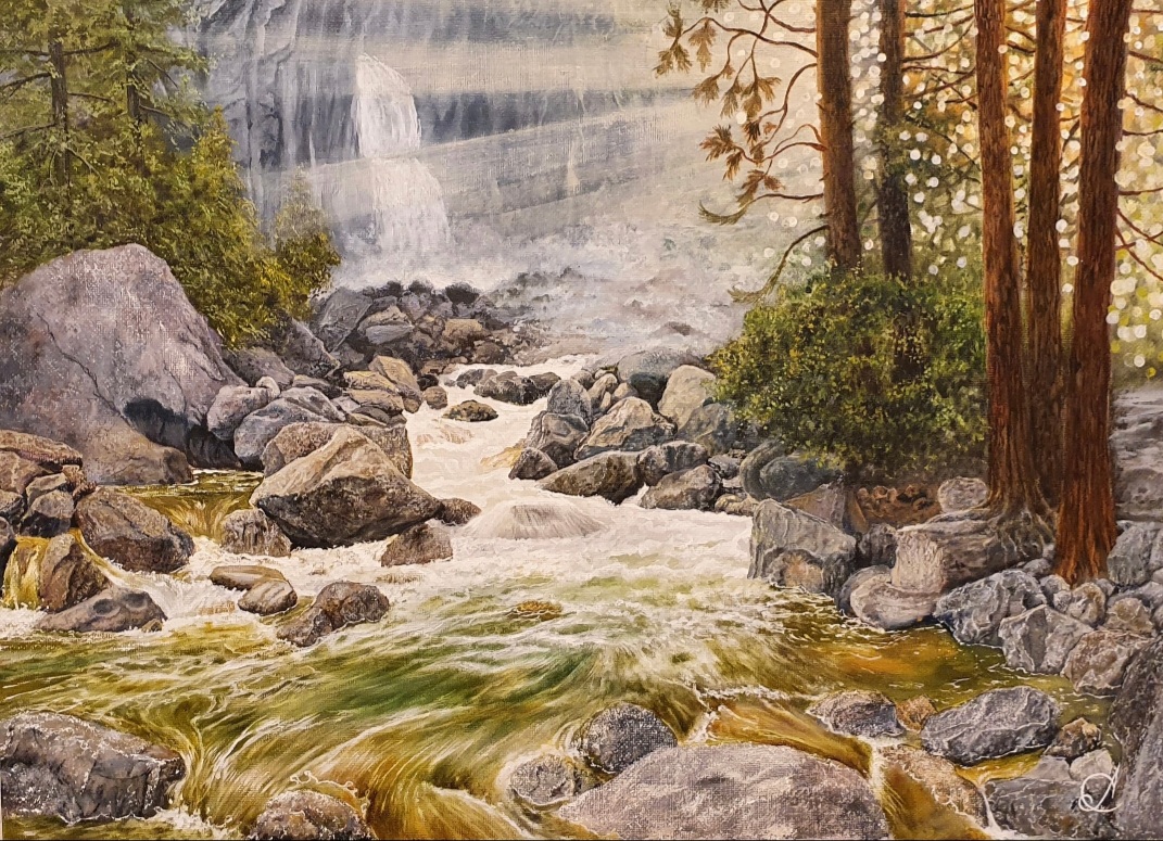 Как нарисовать горную реку смотреть онлайн