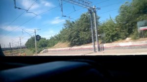 Саратов из окна поезда, отправление со ст. Саратов-1-Пасс