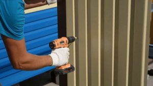 Сарай из профнастила