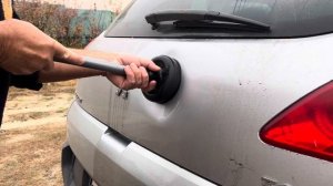 Можно ли пандусом вытянуть вмятину на багажнике автомобиля
