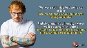 Perfect - Ed Sheeran (Lyrics video dan terjemahan)