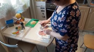 ?#Рулетики из Куриных #Окорочков с начинкой, в #Духовке Запеченное.УЖИН