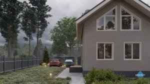 КАРКАСНЫЙ двухэтажный дом | Проект ДО 100 квадратов