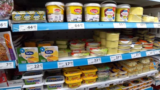 Турция. Сколько стоят продукты в турецких магазинах. Цены в Анталии. Часть 1