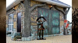 Скульптура  рыцарей  из  металла  работа  мастера  Доценко Тимофея.