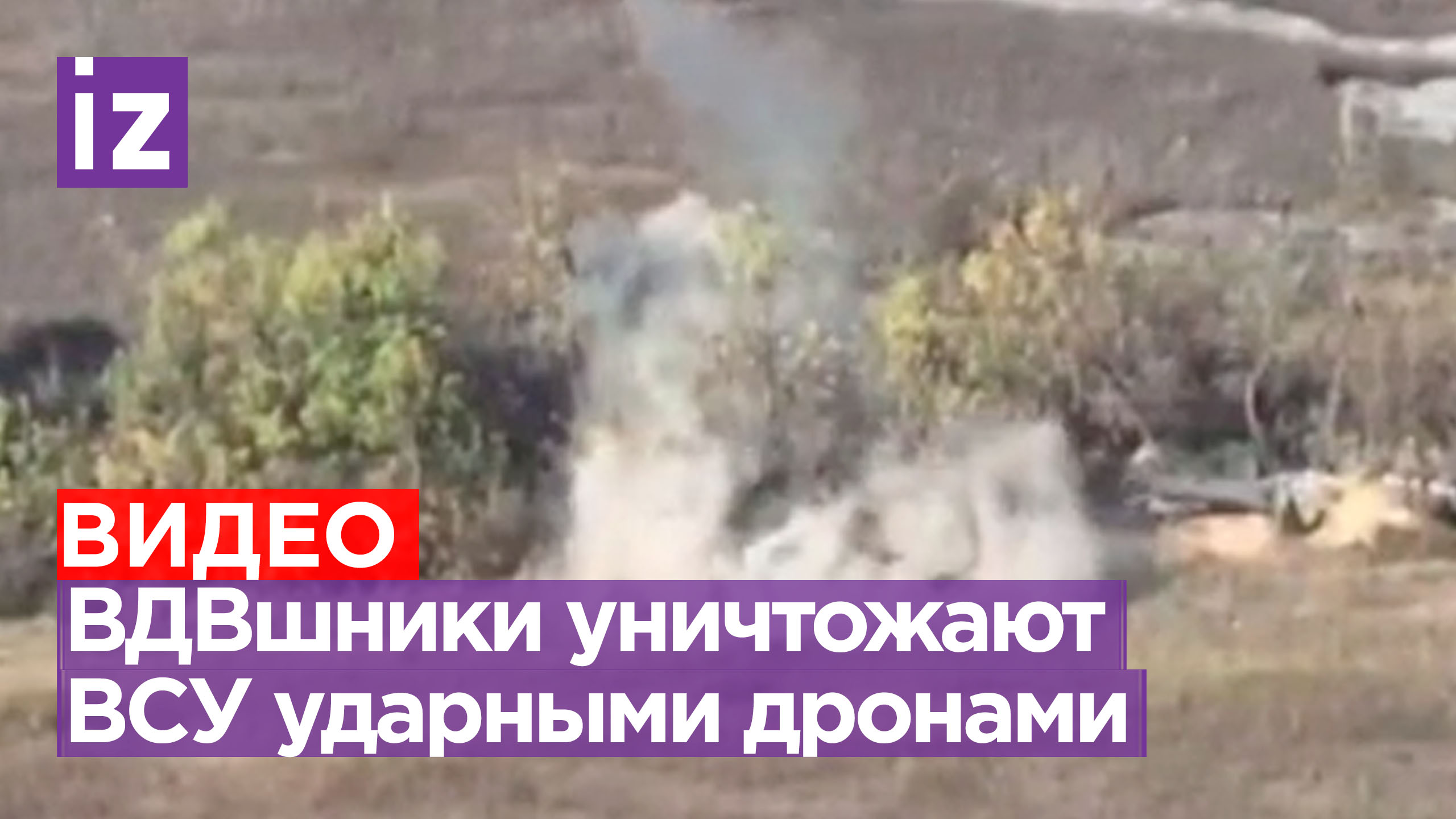 ВДВшники уничтожают ВСУ ударными беспилотниками у линии Работино-Вербовое / Известия