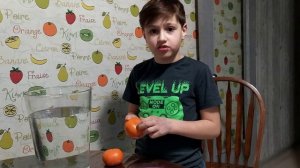 эксперимент с мандаринами для детей