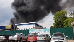 Пожар на Авиазаводе 2 иркутск