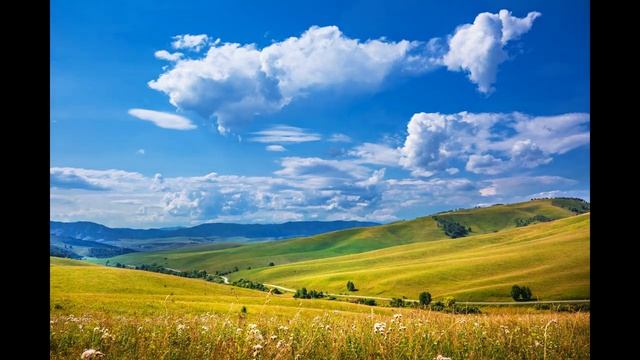 По дороге из села Алтайское в село Ая. Алтайский край, Юг Западной Сибири, Россия смотреть онлайн
