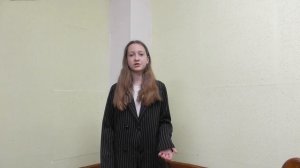 Матвеева Елизавета - "Смерть девушки" (авт. Муса Джалиль)