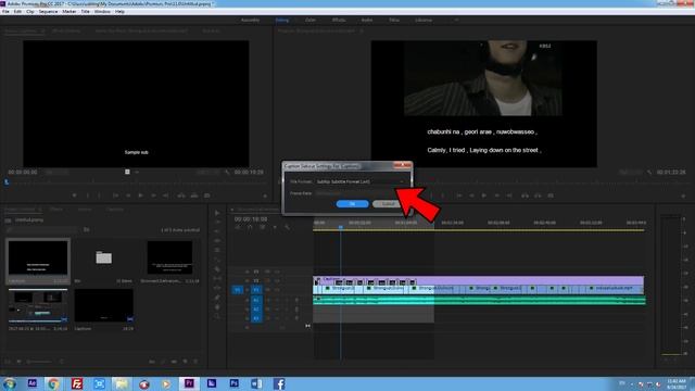 How to export .SRT file on Adobe Premiere Pro CC смотреть онлайн