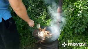 Жаренная рыба на сковороде садж..