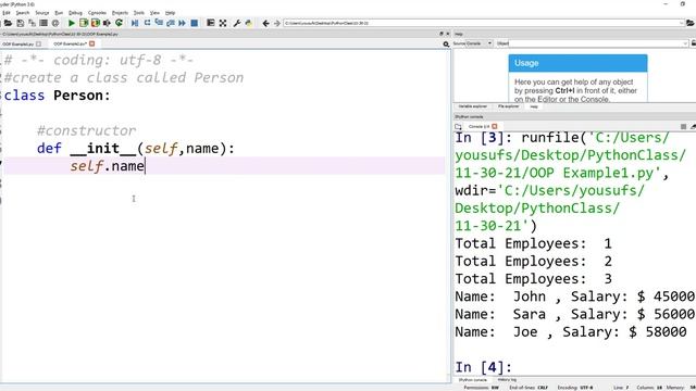 Python Programming  | how to create a Simple Class in Python