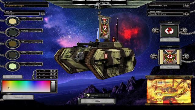 Warhammer 40000 Dawn of War - Steel Legion Salamander-Class Scout Tank смотреть онлайн