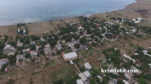 Село Окуневка Черноморский район Крым 2015 с высоты птичьего полета
