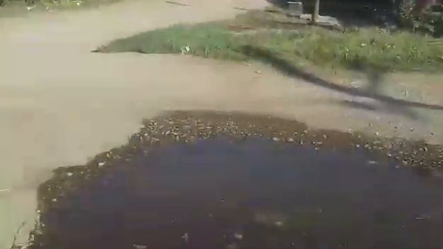 Очередной порыв на Нахаловке улица Каховская с пересечением улицы Щорса