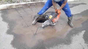 Husqvarna К760 БЕНЗОРЕЗ мал, да удал!