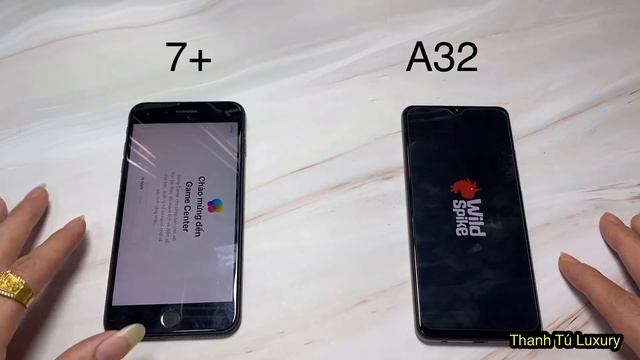 iPhone 7 plus vs Samsung A32. Speed test смотреть онлайн