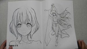 Обзор РАСКРАСКИ девушки из АНИМЕ / Anime Girls Coloring Book Review / SenaiS Art