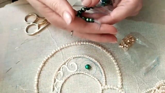 Казанская икона Божьей Матери в прорезной технике. Выкладываю жемчужный цветок. смотреть онлайн